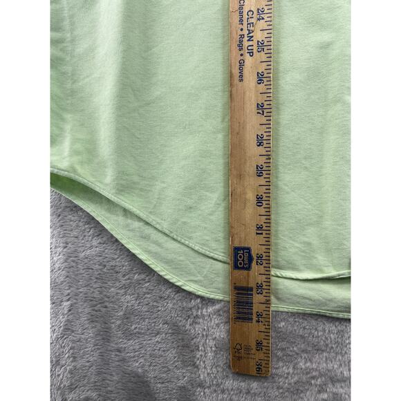 Ralph Lauren Yarmouth Oxford Button Down Shirt Green Pony Logo Men's 16.5 - Picture 8 of 10
